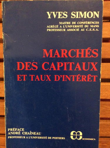Marché des capitaux et taux d'intérêt