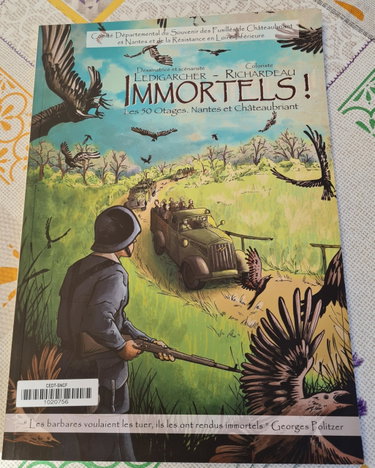 Couverture de BD IMMORTELS LES 50 OTAGES. NANTES ET CHATEAUBRIANT
