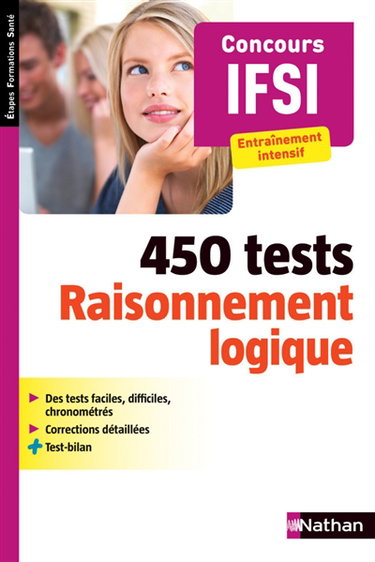 Couverture de Tests d'aptitude : raisonnement logique : concours IFSI, entraînement intensif par Elisabeth Simonin