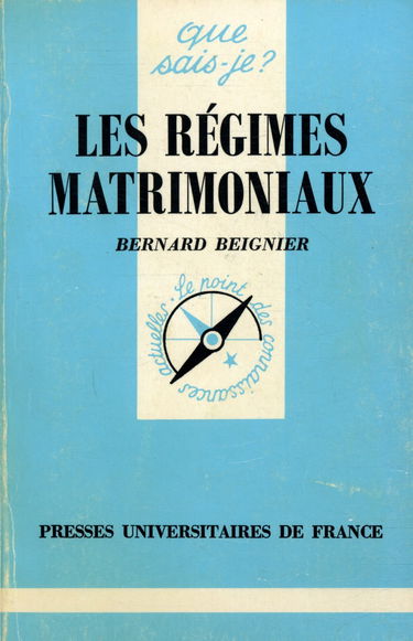 Les Régimes matrimoniaux