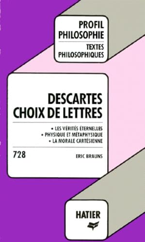 Choix de lettres, Descartes
