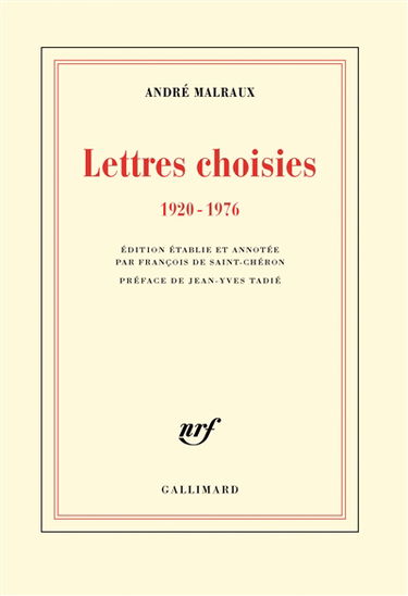 Lettres choisies : 1920-1976