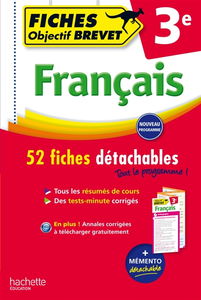Français 3e : 52 fiches détachables