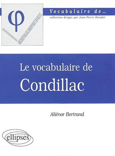 Le vocabulaire de Condillac