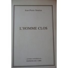 Couverture de L'homme clos par Jean-Pierre Siméon
