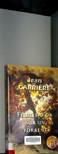 Feuille d'or sur un torrent