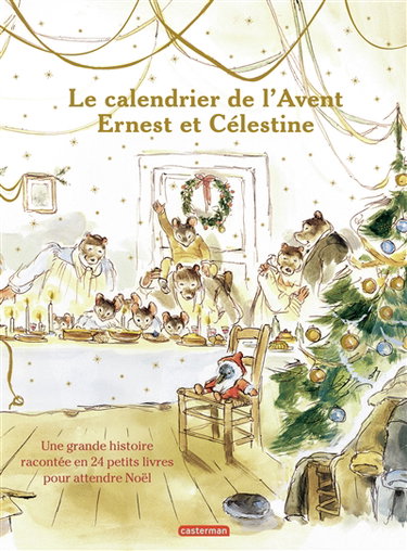 Couverture de Le calendrier de l'Avent Ernest et Célestine : une grande histoire racontée en 24 petits livres pour attendre Noël par Alexandra Garibal