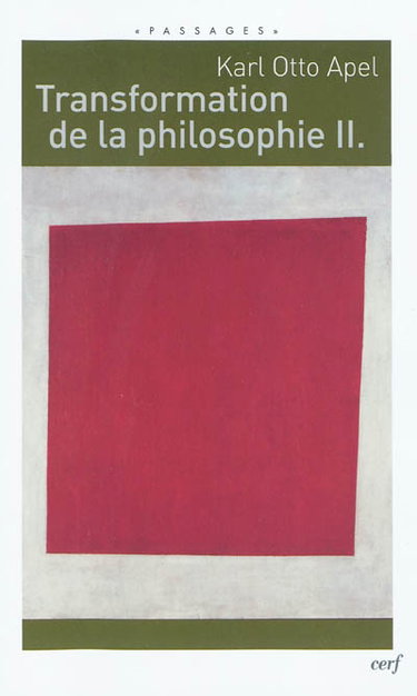 Couverture de Transformation de la philosophie. Vol. 2