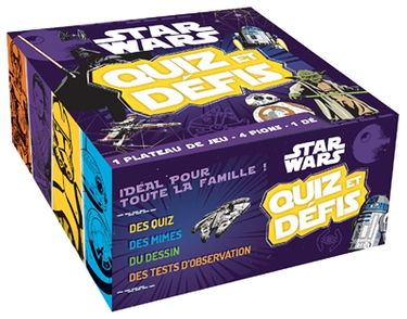 Star Wars : quiz et défis : 1 plateau de jeu, 4 pions, 1 dé