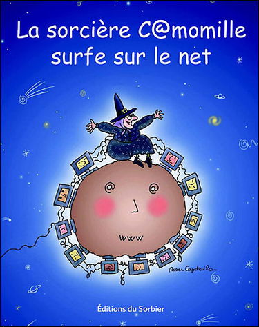 La sorcière Camomille surfe sur le net