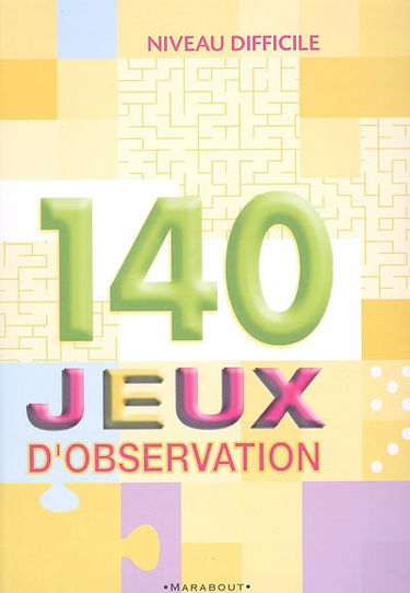 140 jeux d'observation : niveau difficile