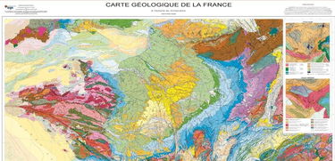 Carte géologique de la France : 1/1 000 000