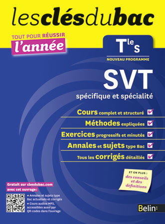SVT terminale S, spécifique et spécialité : nouveau programme