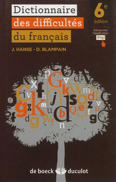 Dictionnaire des difficultés du français