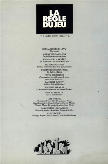 Règle du jeu (La), n° 2. Lire Werfel. La question islamique
