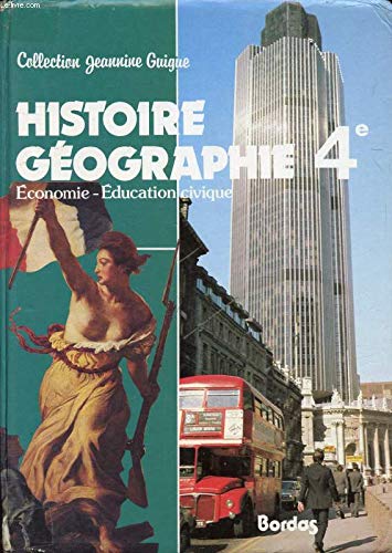 Couverture de Histoire-géographie : classe de 4e