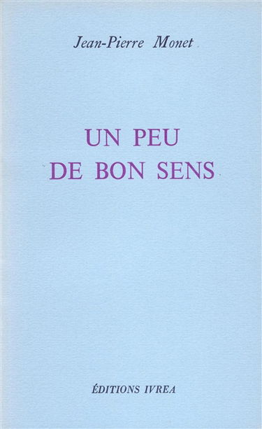 Un peu de bon sens