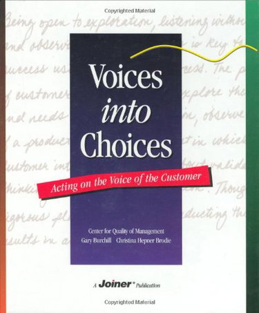 Couverture de Voices into Choices: Acting on the Voice of the Customer