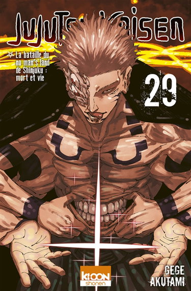 Couverture de Jujutsu kaisen. Vol. 29. La bataille du no man's land de Shinjuku : mort et vie