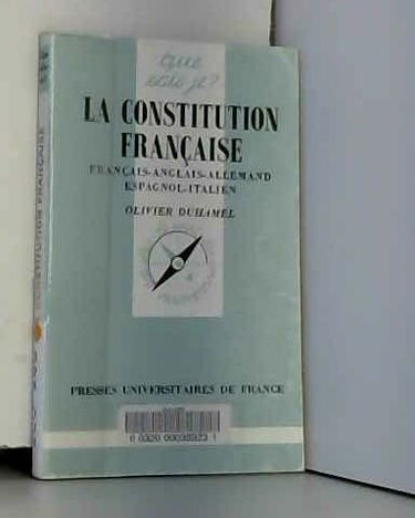 La Constitution française : français, anglais, allemand, espagnol, italien