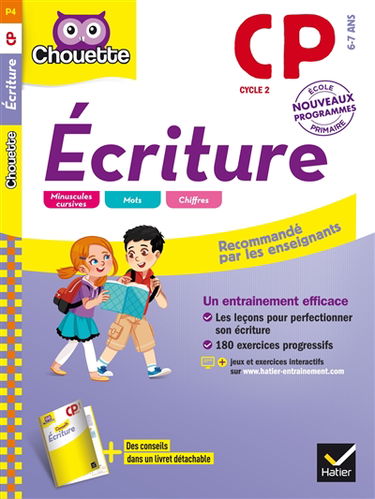 Ecriture CP, cycle 2, 6-7 ans : nouveau programme