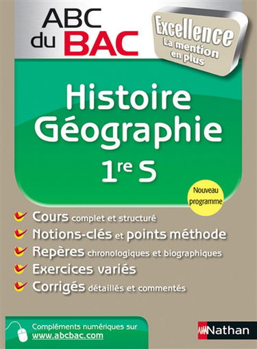 Histoire géographie 1re S : programme 2013
