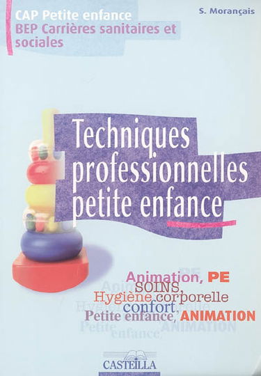 Techniques professionnelles petite enfance : CAP petite enfance, BEP carrières sanitaires et sociales