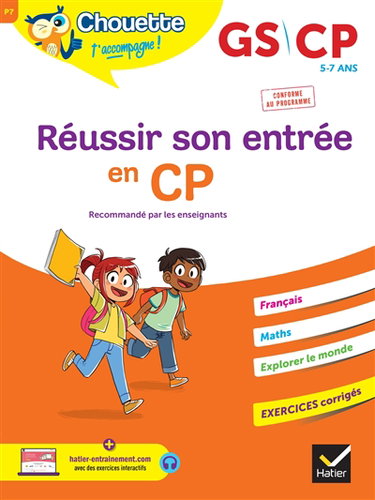 Couverture de Réussir son entrée en CP : GS, CP, 5-7 ans : conforme au programme