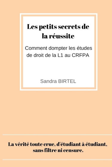 Couverture de Les petits secrets de la reussite: Comment dompter les etudes de droit de la L1 au CRFPA