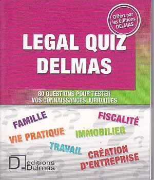 Couverture de Legal quiz delmas par Collectif
