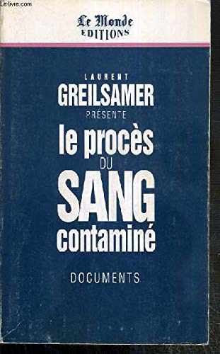 Couverture de Le Procès du sang contaminé