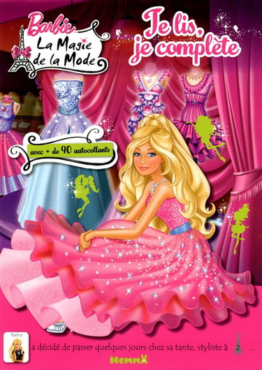 Couverture de Barbie, la magie de la mode : je lis, je complète