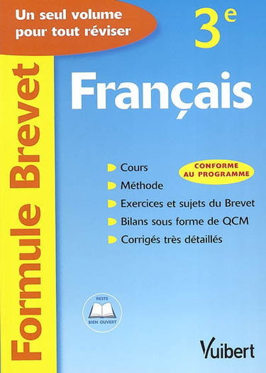 Français, 3e : un seul volume pour tout réviser