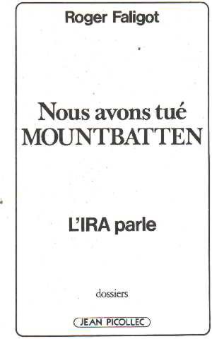 Couverture de Nous avons tué Mountbatten : L'IRA parle