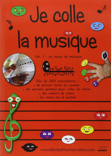 Je colle la Musique Vol1 Les notes sur la portée