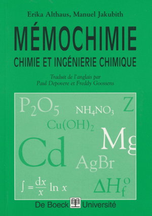 Mémochimie : chimie et ingénierie chimique