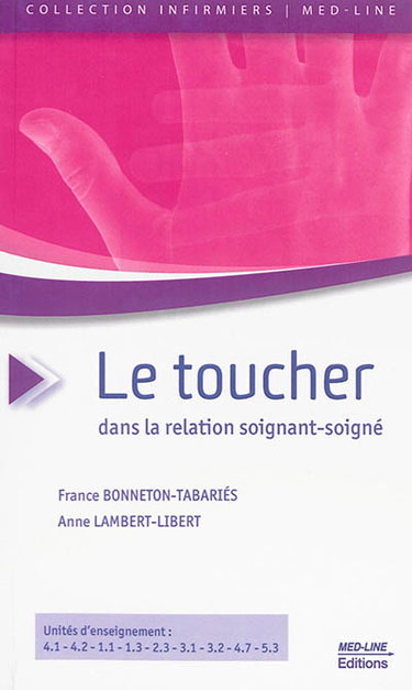 Couverture de Le toucher dans la relation soignant-soigné