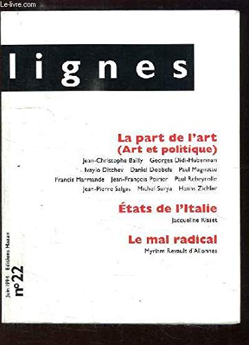 Lignes, n° 23. Italie, précis de décomposition politique