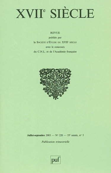 Dix-septième siècle, n° 220. La frontière entre les chrétientés grecque et latine au XVIIe siècle : de la Lituanie à l'Ukraine subcarpatique