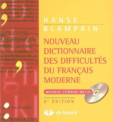 Nouveau dictionnaire des difficultés du français moderne