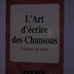 Art d'ecrire des chansons notions base