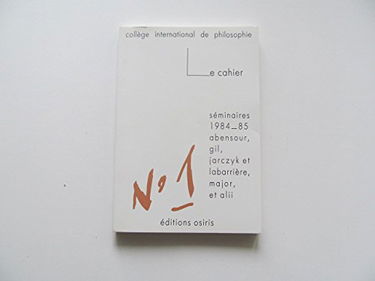 Cahier (Le), n° 1