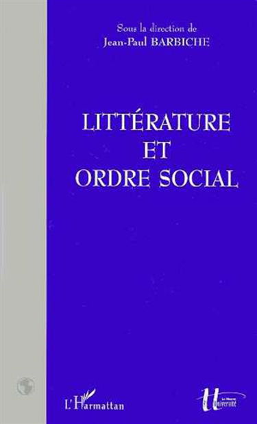 Littérature et ordre social