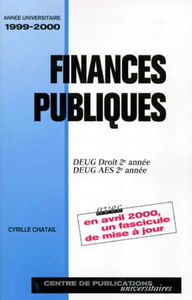 FINANCES PUBLIQUES.: Edition 1999-2000