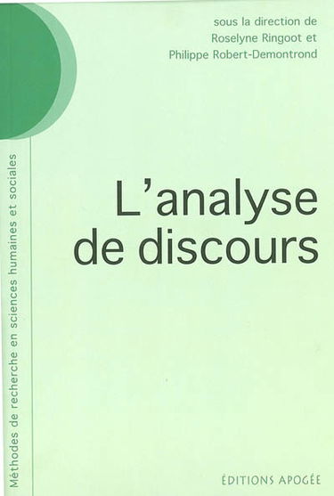 L'analyse de discours