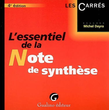 L'essentiel de la note de synthèse