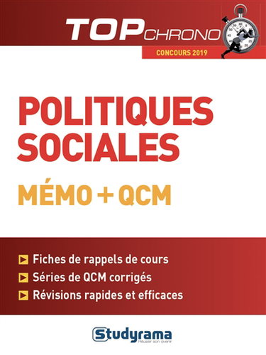 Politiques sociales, mémo + QCM