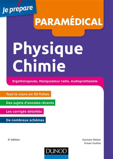 Physique chimie : ergothérapeute, manipulateur radio, audioprothésiste