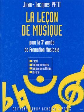 Couverture de La leçon de musique pour la 3° année de formation musicale