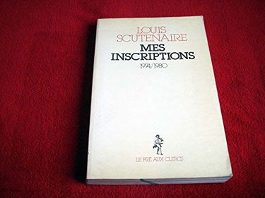 Mes inscriptions 1974-1980